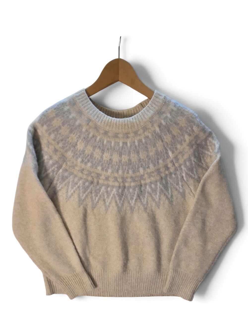 Rachel Zoe Fair Isle Crewneck Sweater